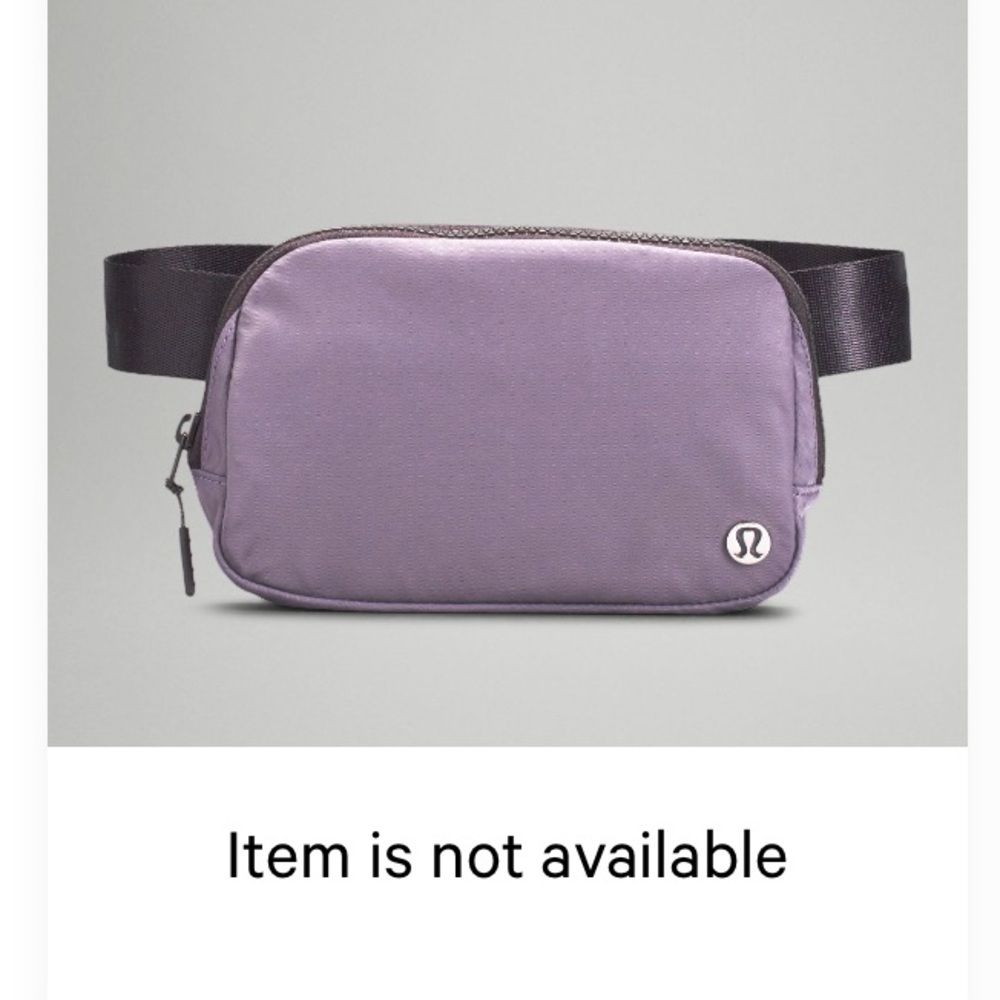 Lululemon Dusky Lavender/Black Granite Everywhere Belt Bag